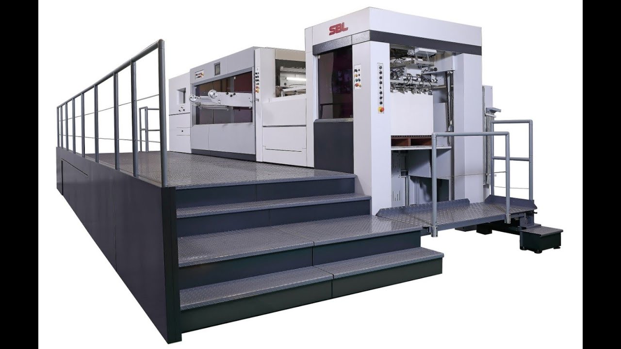 SBL 106-SCB Automatic Die Cutting and Creasing Platen with Stripping and Blanking - 9,000 sp/h