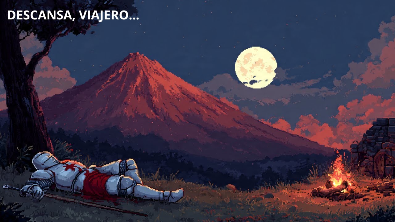Descansa, Viajero… La Montaña Vela Tu Sueño Bajo la Luna 🌕⛰️