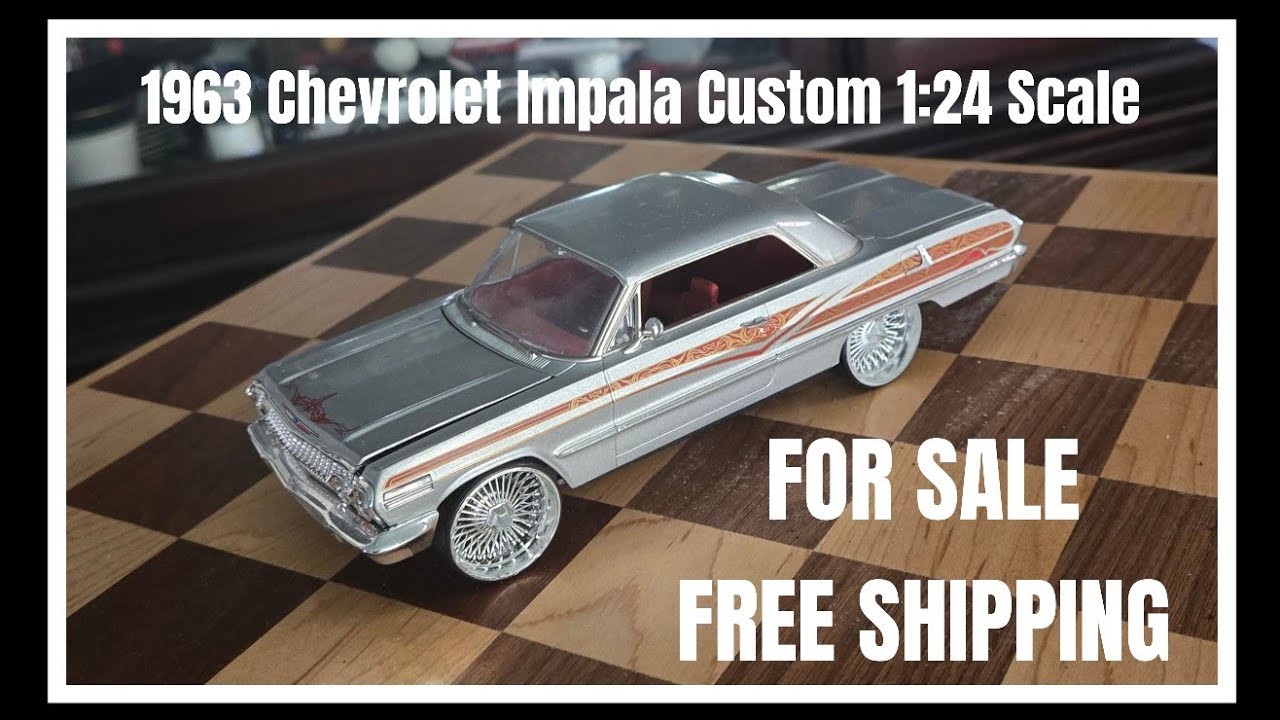 FOR SALE 1963 CHEVROLET IMPALA CUSTOM LOWRIDER 1:24 SCALE 