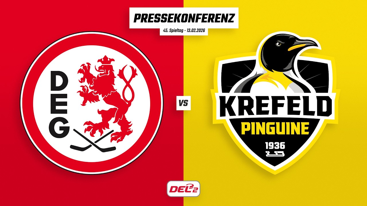 Pressekonferenz 45. Spieltag | Düsseldorfer EG - Krefeld Pinguine