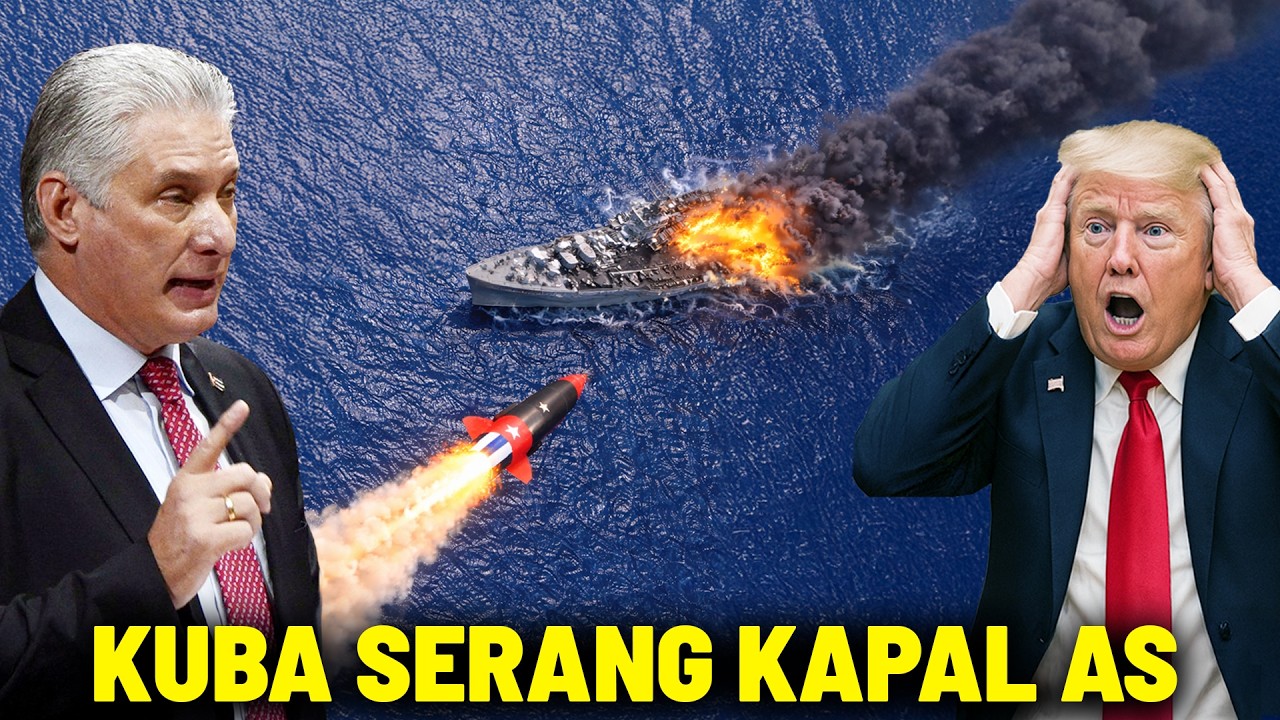 KESOMBONGAN TRUMP INGIN KUDETA KUBA, AS Dipermalukan! Kapal Induk Amerika Tenggelam Diserang Kuba