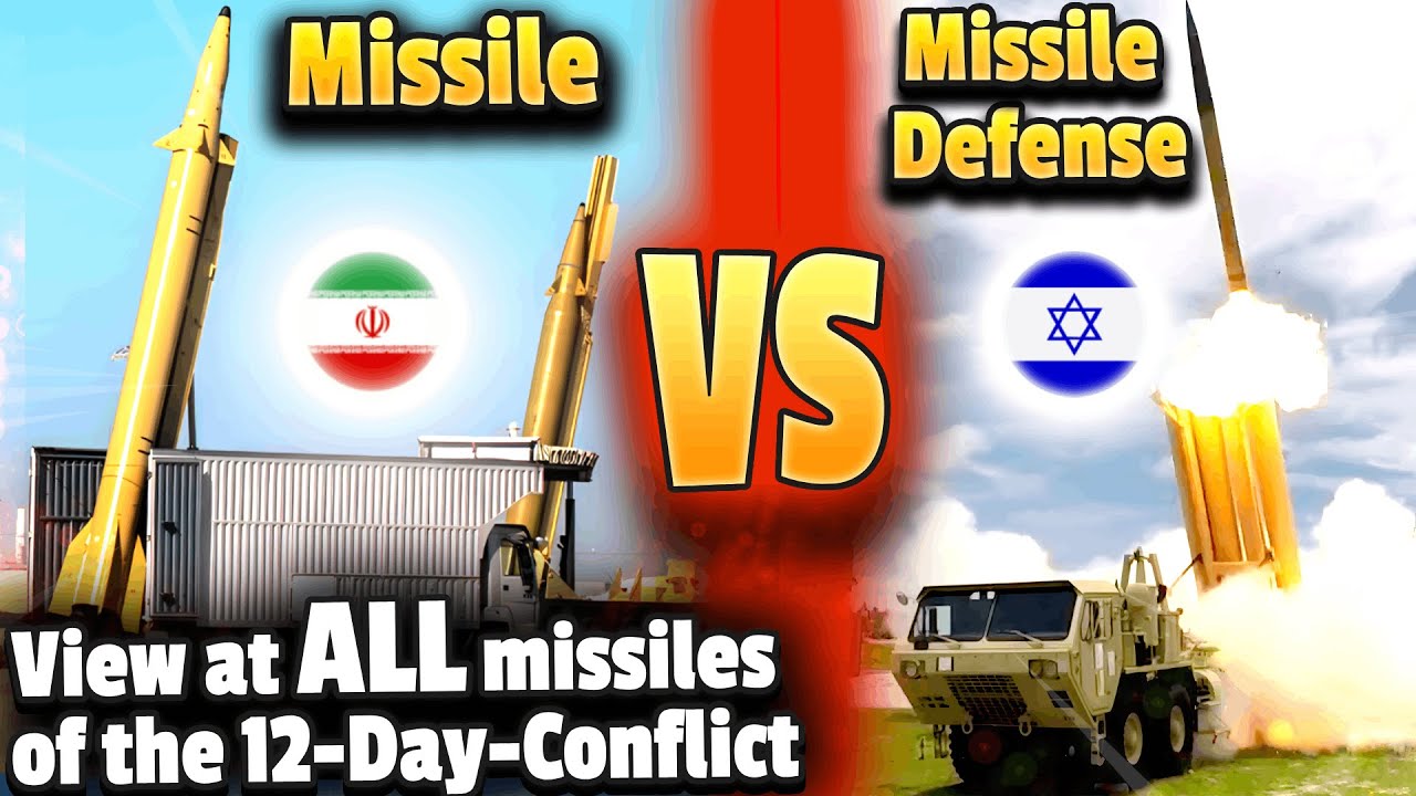 ALL Ballistic missiles VS. missile-defenses Iran & Israel used during the 12-Day conflict