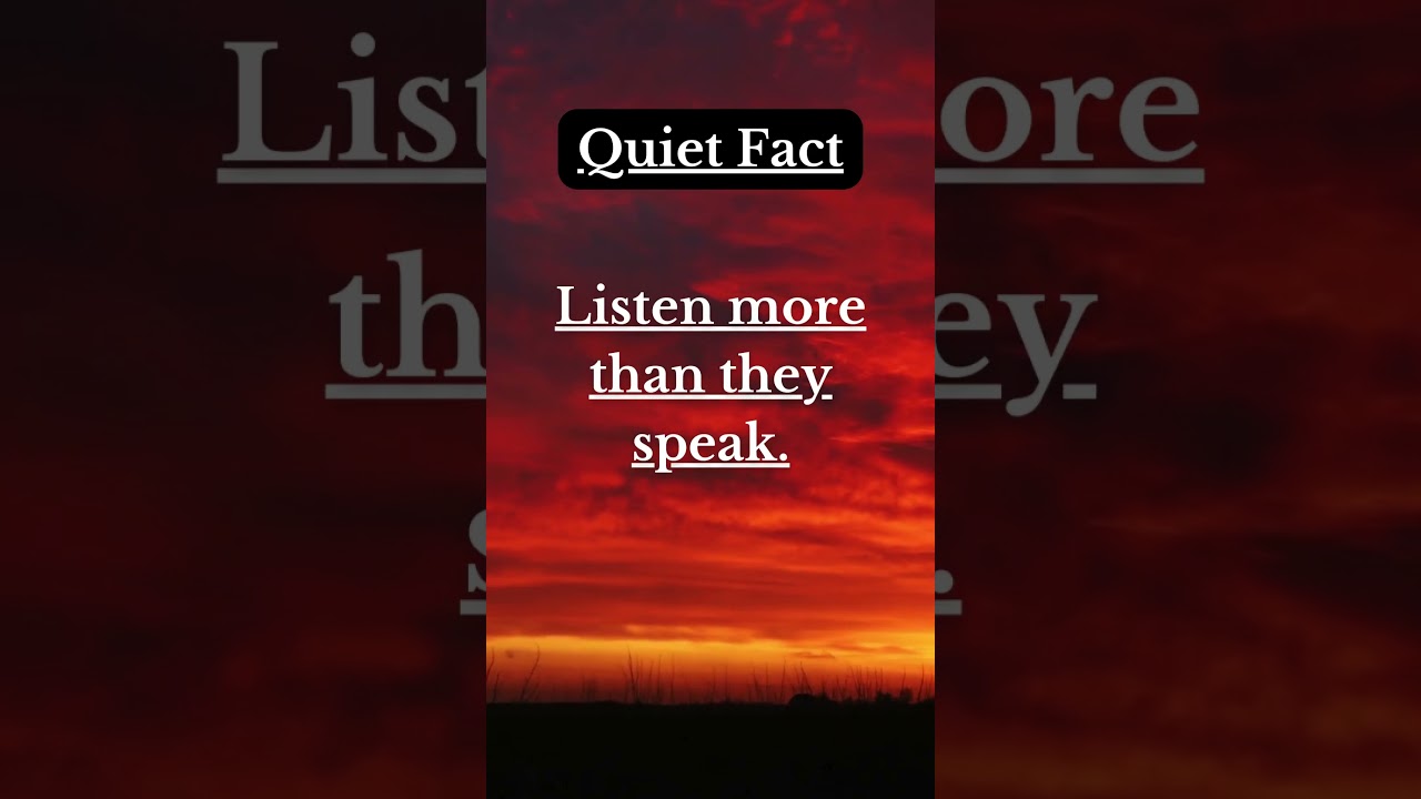 People who are quiet tend to&hellip; #QuietStrength #DeepThinkers