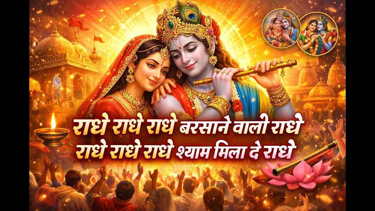 राधे राधे राधे बरसाने वाली राधे 🙏 Radha Rani Bhajan | मन को छू लेने वाला कृष्ण भजन |  রাধা কৃষ্ণ ভজন