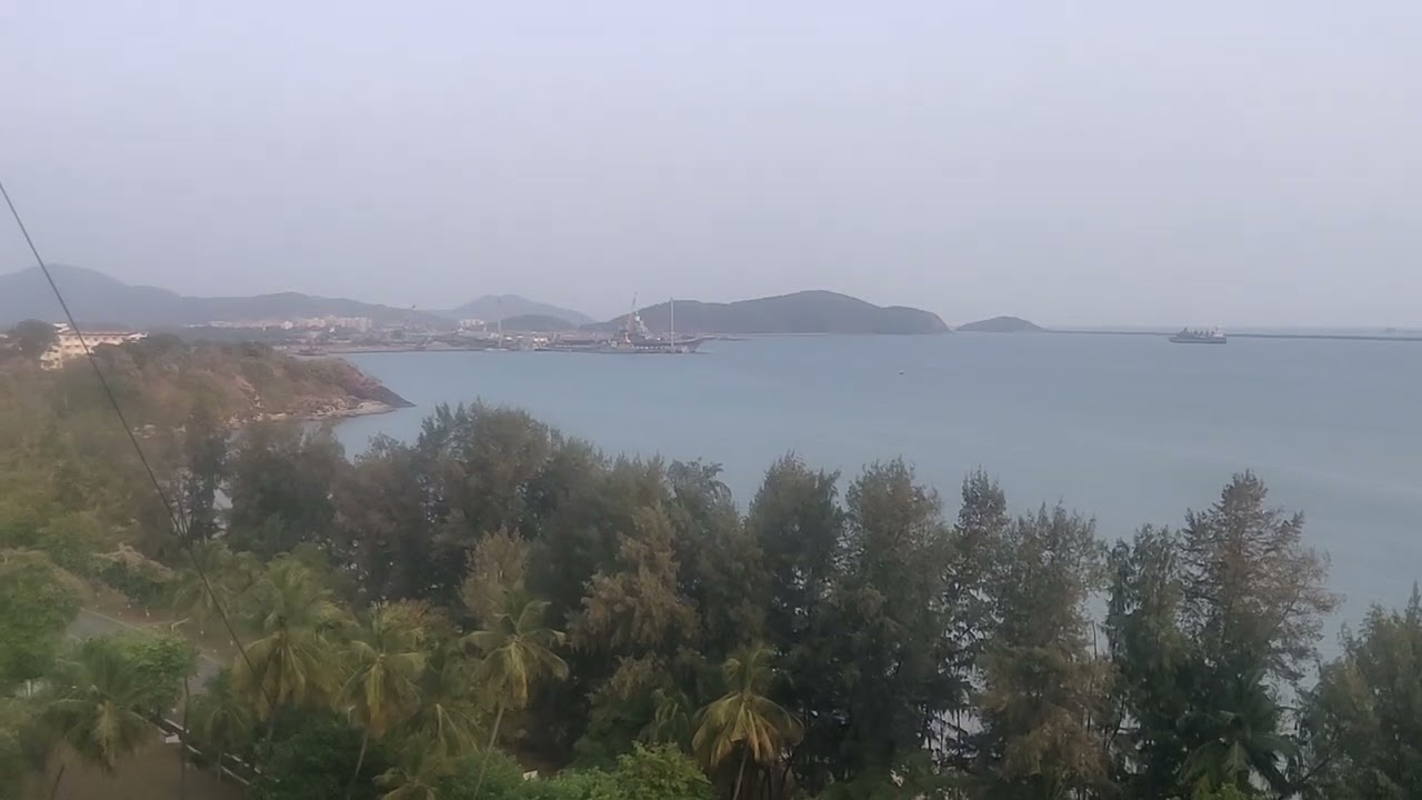 Karwar Naval base sea view