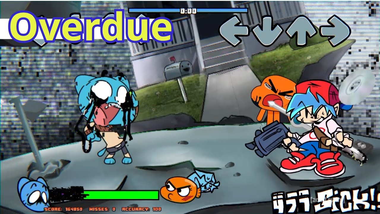 FNF Overdue But Gumball vs Darwin & BF Sings It (Mario's Madness V2)