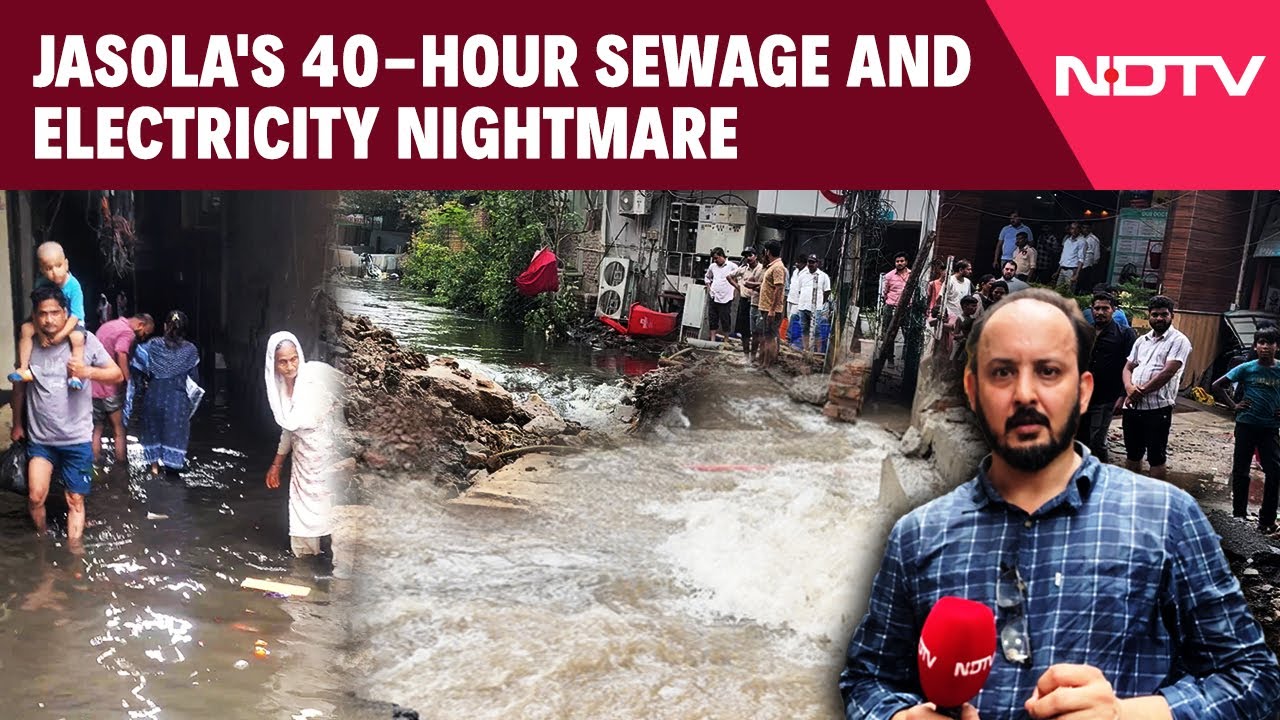 Delhi News | 40 Hours Under Sewage Water: Jasola Village's Unseen Struggle | Okhla Sewage News