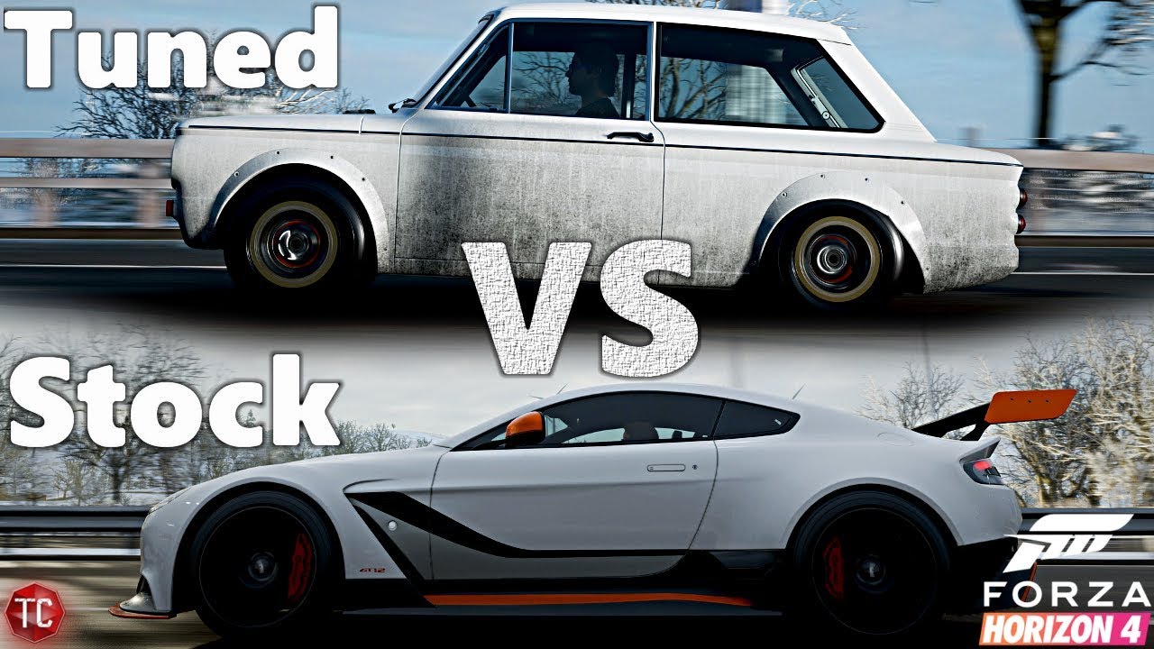 Forza Horizon 4: Stock vs Tuned! NEW Hillman Imp vs Aston Martin GT12! (Customization, Widebody)