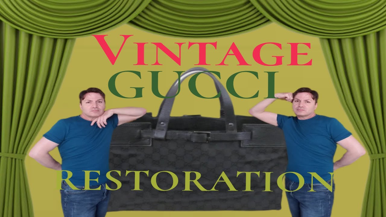 GUCCI Restoration Vintage Handbag Freshen Up The Leather & Replace Lining