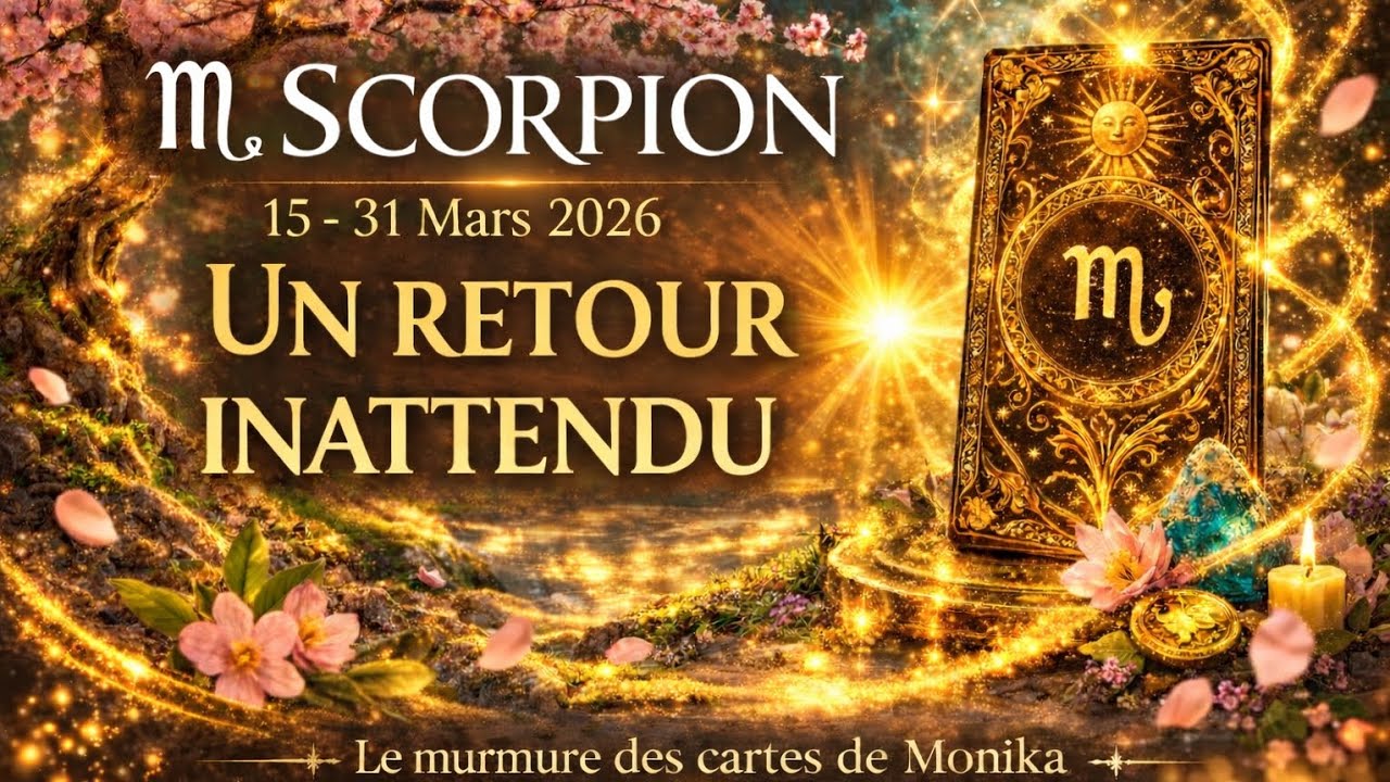 ♏️Scorpion-Un retour inattendu 💜|15-31 mars 2026