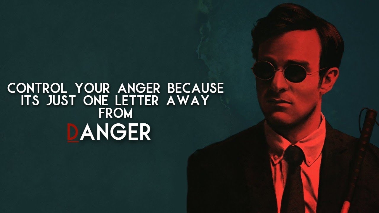 Control your anger before it control's you.