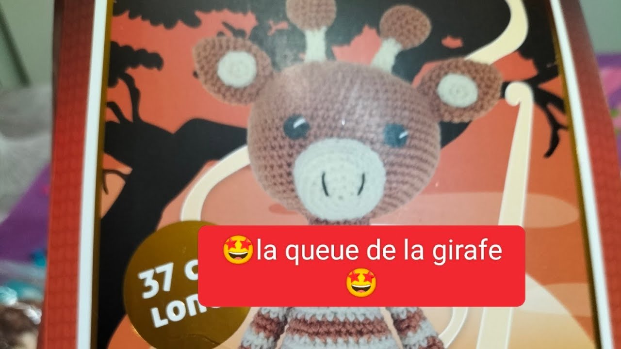 🤩Comment faire une girafe au crochet 🤩vidéo 6 la queue #amigurumiaction #kitcrochet #action 