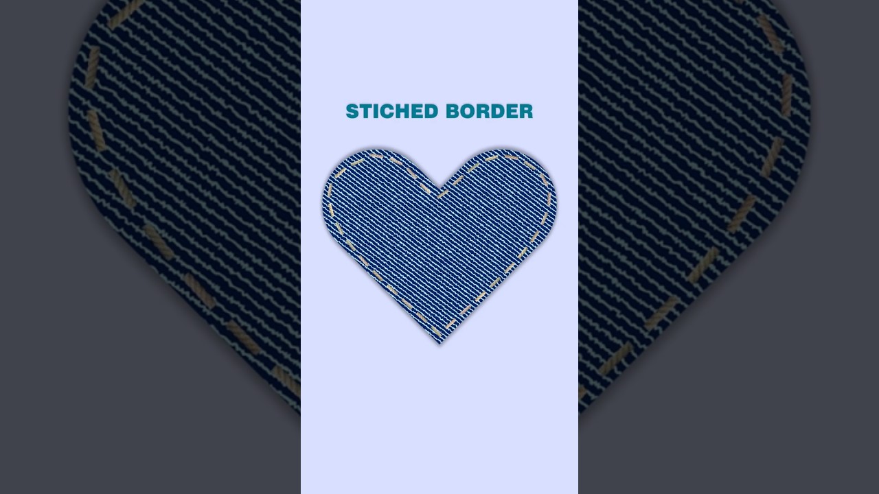 Stitched Border / Stitching Effect in Photoshop