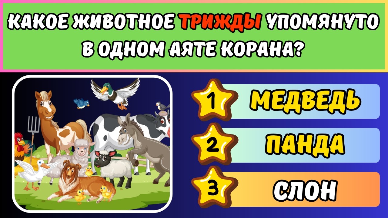 ✅ Тест по Исламу Проверим ваши знания о пророках и сподвижниках!