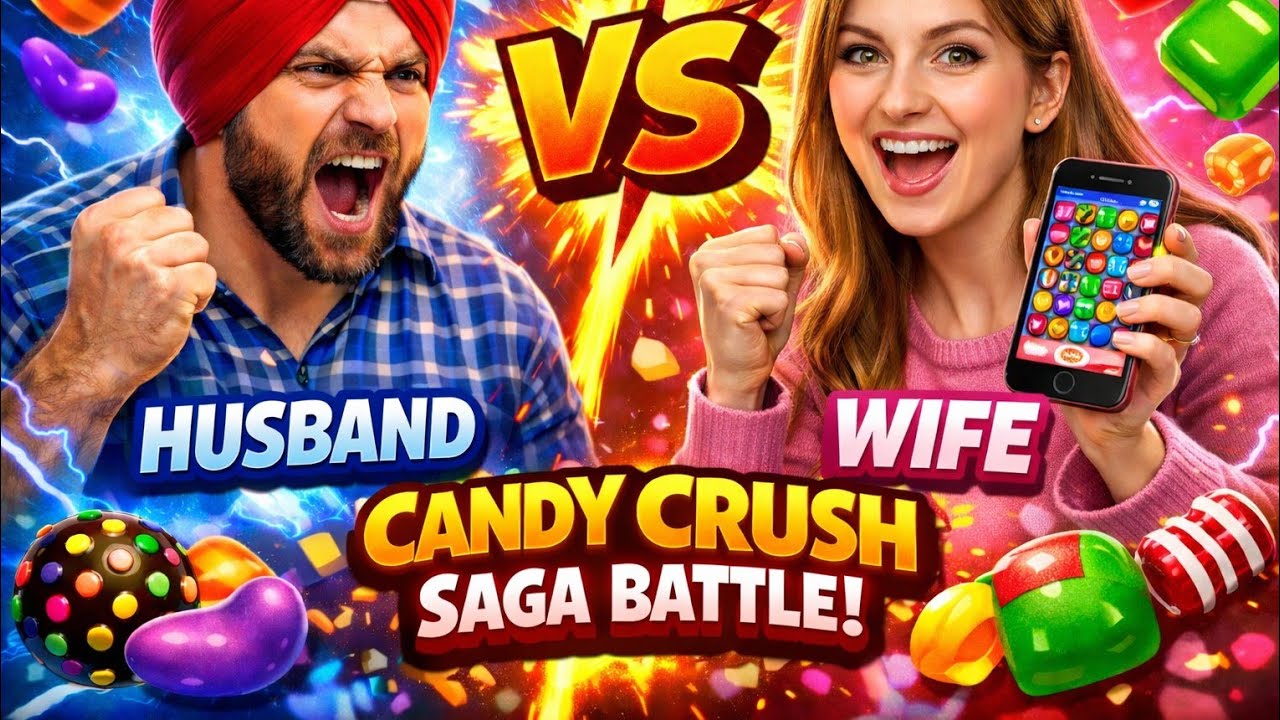 husband vs wife Candy crush saga live punjabi gameplay