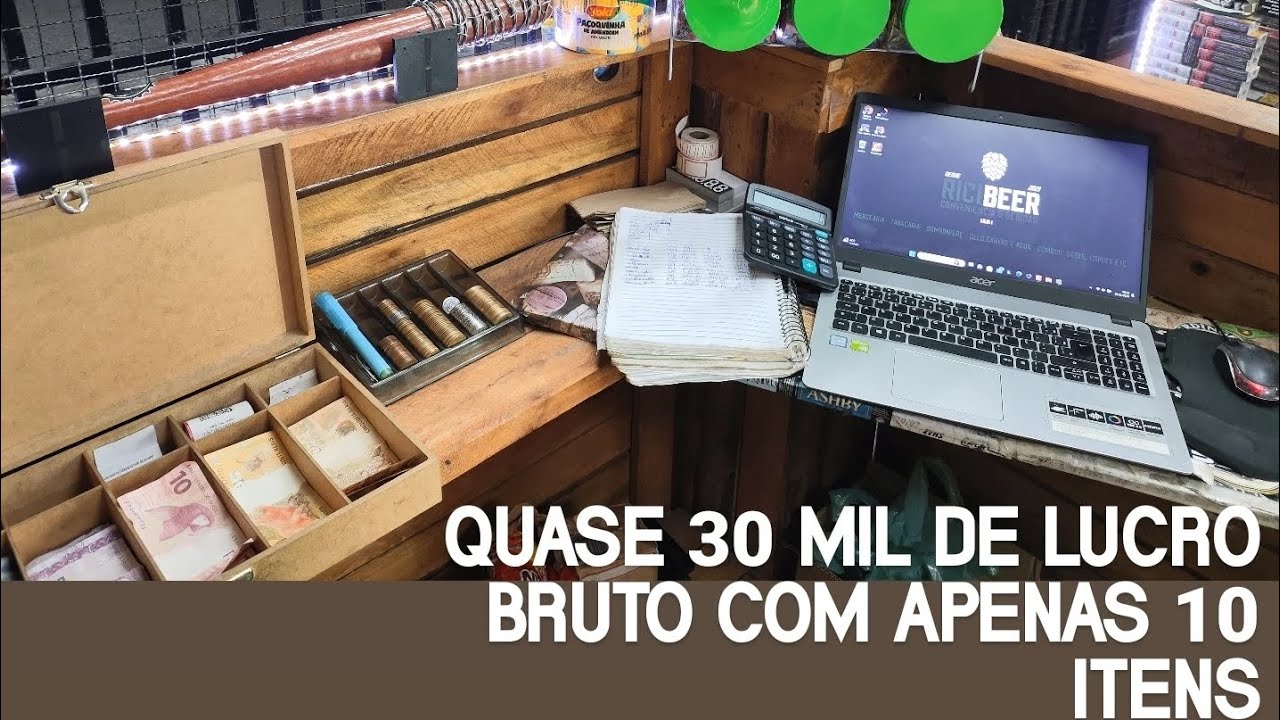 ADEGA NA GARAGEM - 85K de faturamento e 28k de lucro só com itens de alto giro e baixa margem