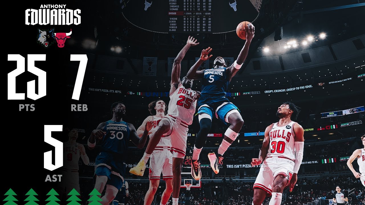 Anthony Edwards Scores 25 Points Vs The Chicago Bulls | 10.16.25