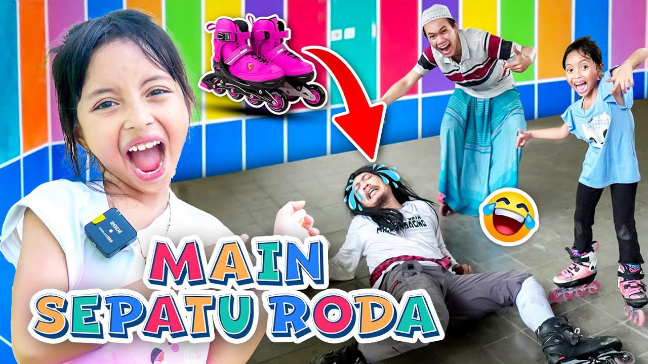 PERTAMA KALI LEIKA NGAJARIN MR GONDRONG MAIN SEPATU RODA | TOMPEL ISENG NGERJAIN
