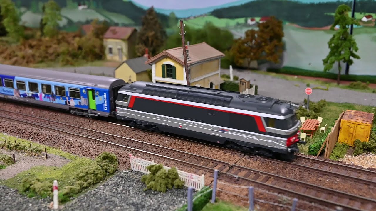 🇫🇷🚂 BB 67400, CC 72000, et rames intercités sur le réseau du noeud ferroviaire 03