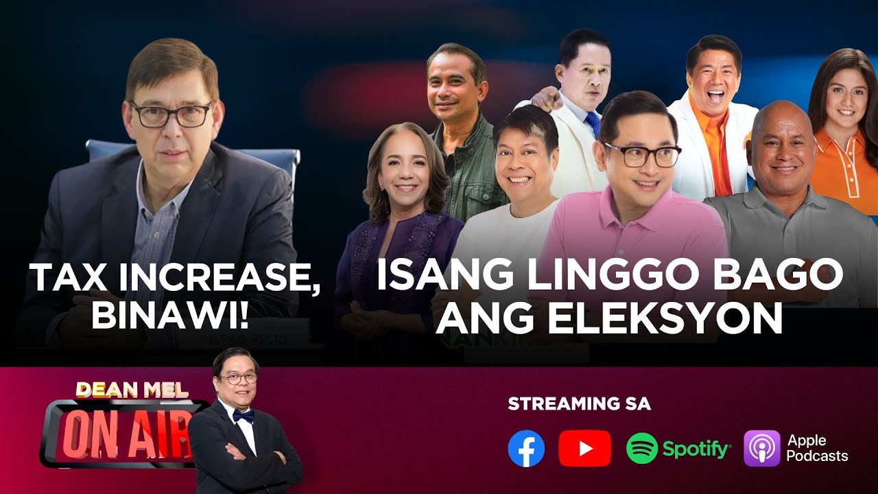 10% Tax Increase - Binawi ni Recto, Isang Linggo bago ang Eleksyon | DMOA