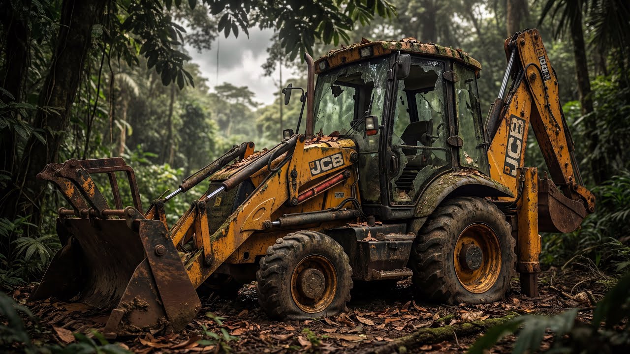 ASMR JCB Restoration! Full Restoration of JCB backhoe loader from Abandoned 