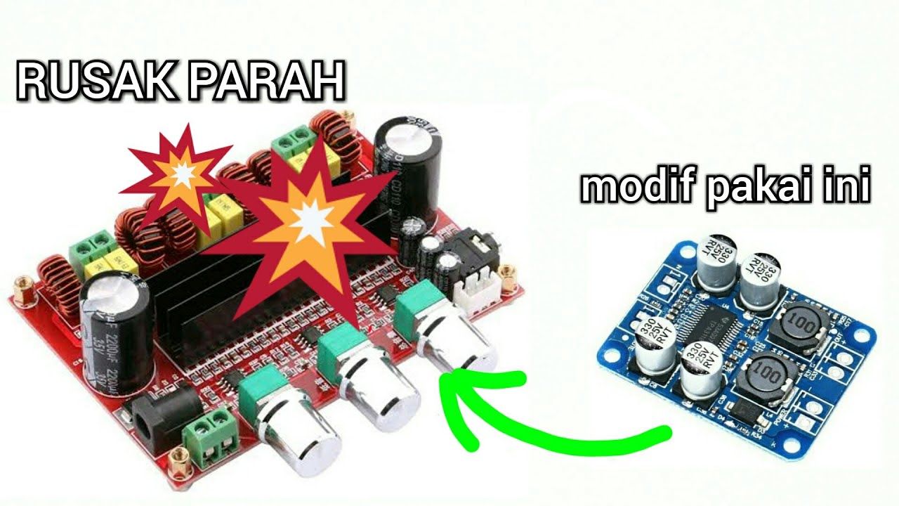 Cara Memperbaiki Power Class D TPA3116 mati || 2021