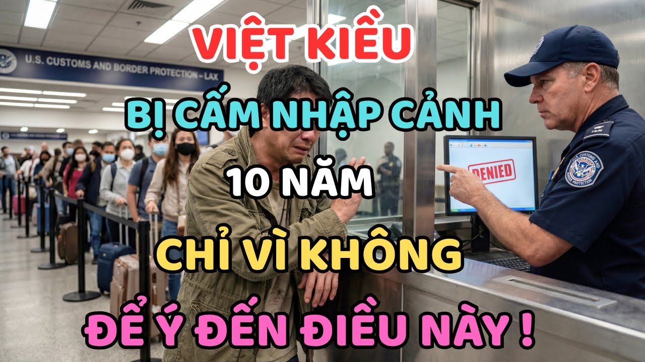 Tưởng Mình An Toàn, Việt Kiều Bị Cấm Nhập Cảnh 10 Năm Chỉ Vì Không Để Ý Đến Điều Này !