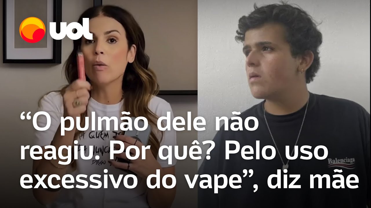 Mãe diz que uso de vape contribuiu para morte de filho: 'Pulmão não reagiu'