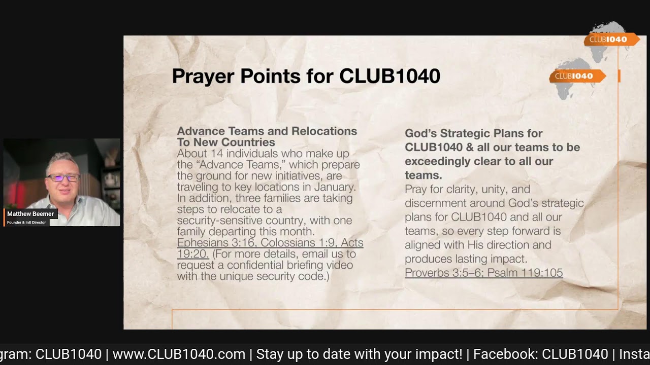 Join us for the First Thursday CLUB1040 Question & Answer