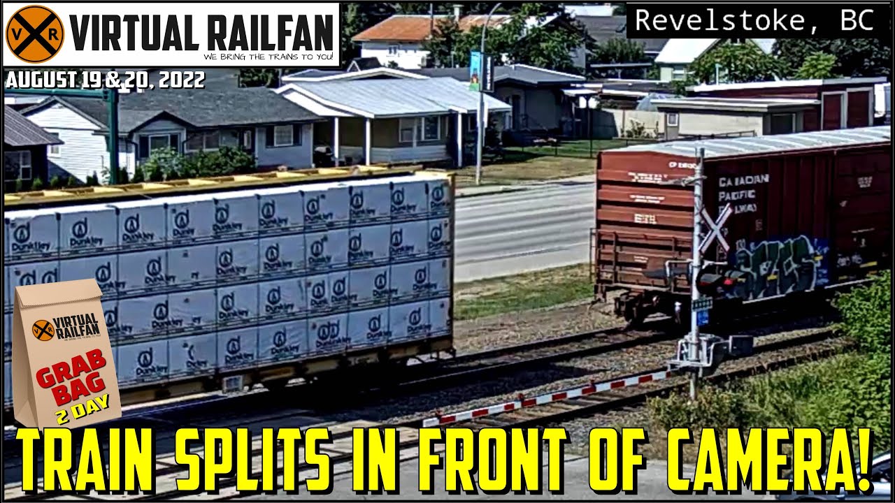 TRAIN SPLITS IN FRONT OF OUR CAMERA! THIS GRAB BAG IS HUGE! ½ HOUR OF TRAIN MAGIC! 8,19/20,2022