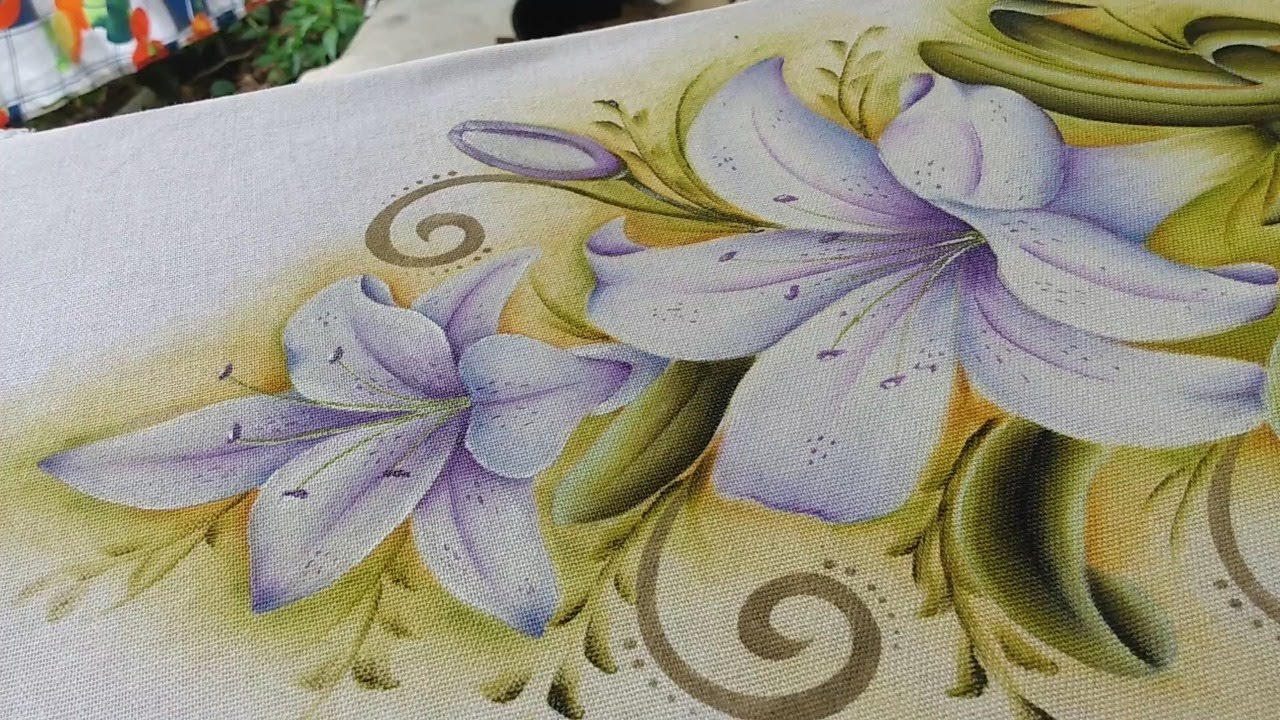 Aprenda a pintar LÍRIOS - videoaula