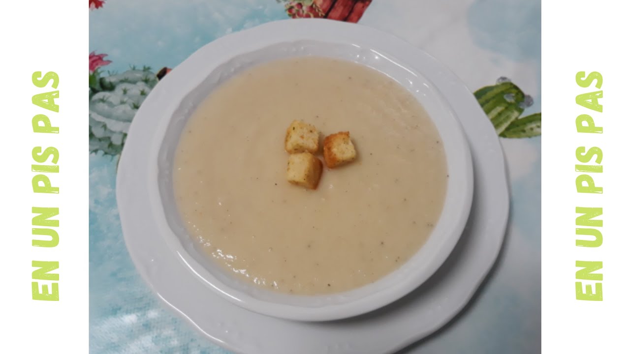 🥣🥣¡*SOPA O CREMA DE *CHIRIVIA O *PASTINACA con un poquito de *CEBOLLA Y *ARROZ! muy suave y cremosa!