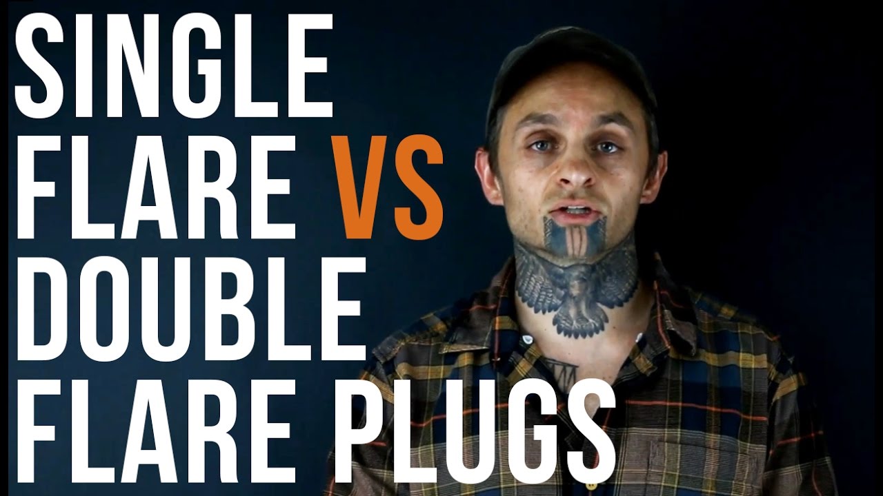 Single Flare Plugs vs Double Flare Plugs | UrbanBodyJewelry.com