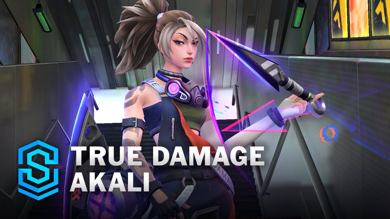 True Damage Akali Wild Rift Skin Spotlight