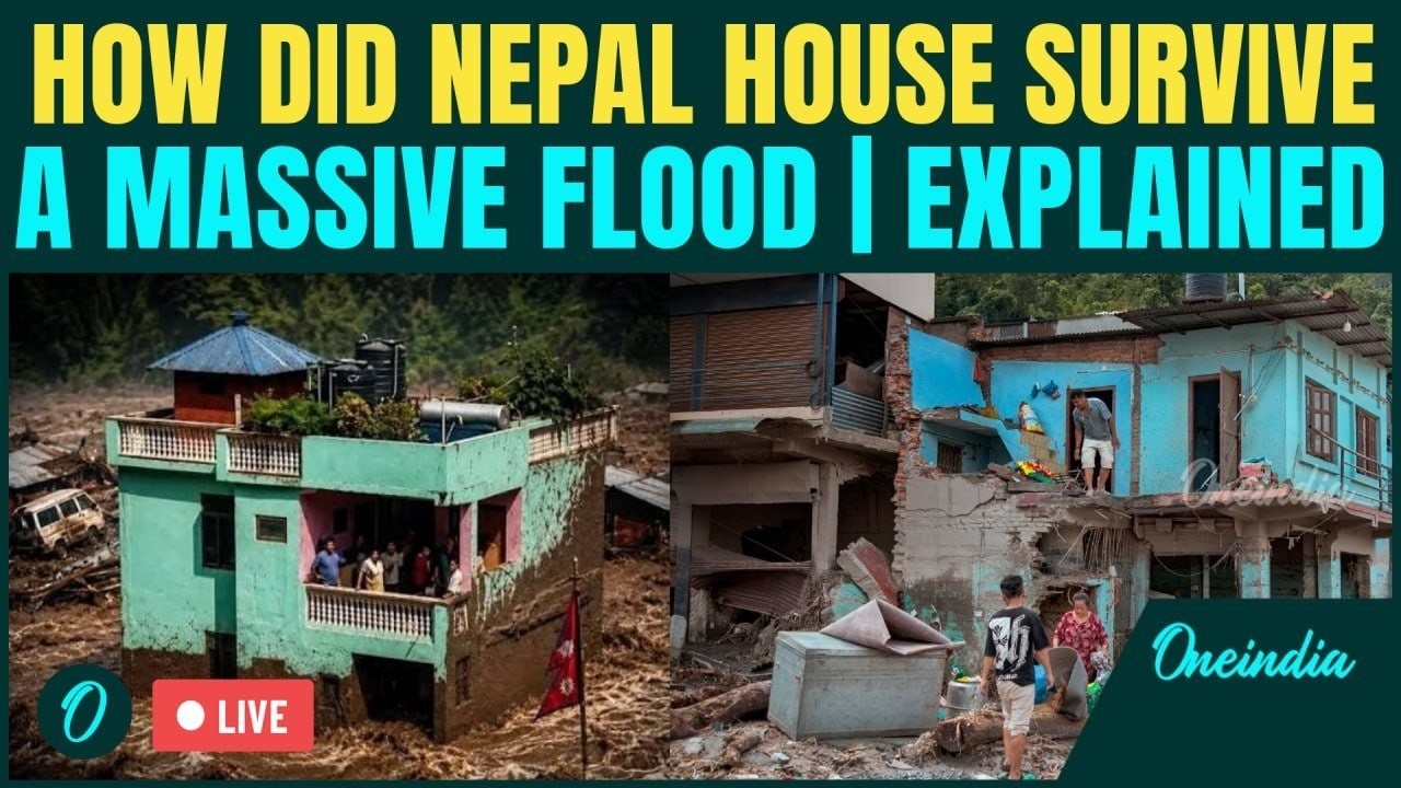 LIVE: Why Did This Nepal House SURVIVE A Massive Flash Flood? Engineering Clue EXPLAINED