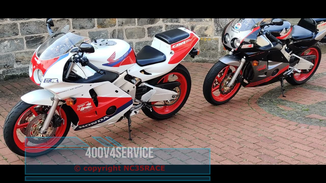 2 x CBR250 RR  MC22  on the road .  SOUND !!!