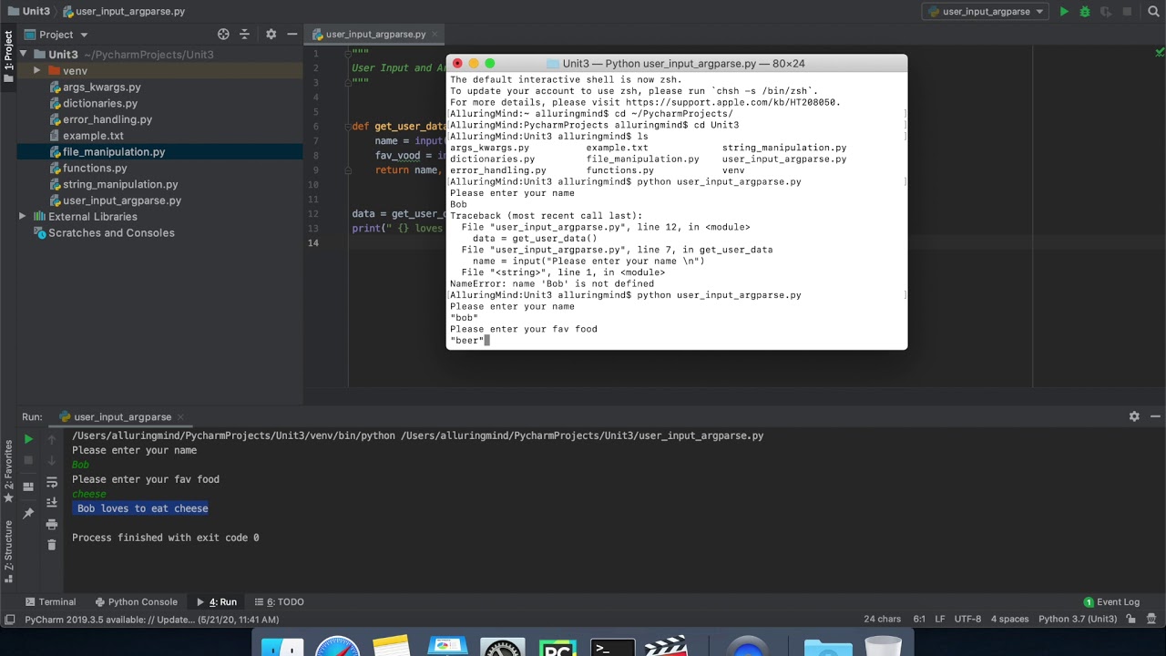 AlluringMind Python Intro: Program Input Arguments