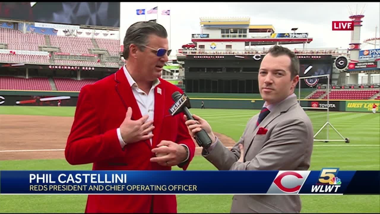 Reds president and COO Phil Castellini speaks on team