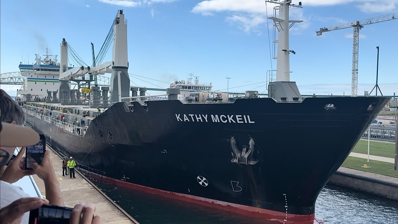 Wonder Why the Ships are Always Scratched? Two of the Newest Lakers Lock Side-By-Side at the Soo