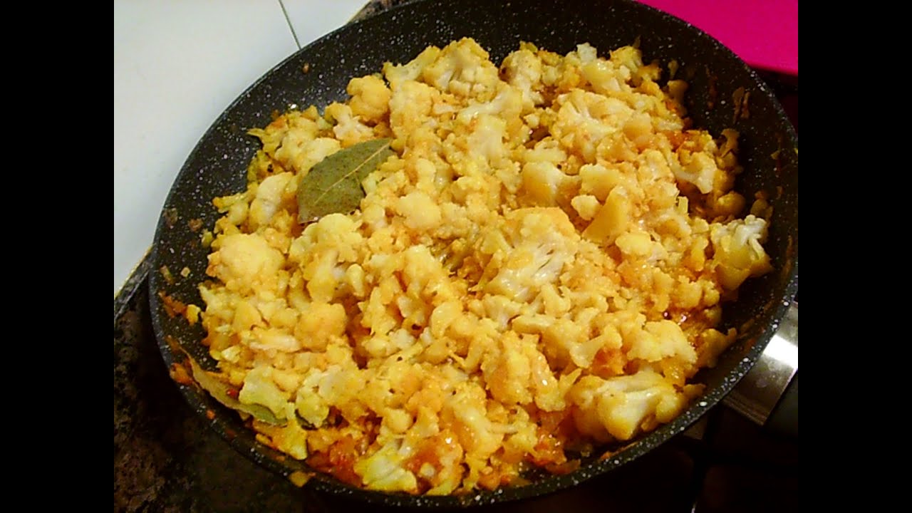 receta de coliflor al ajillo