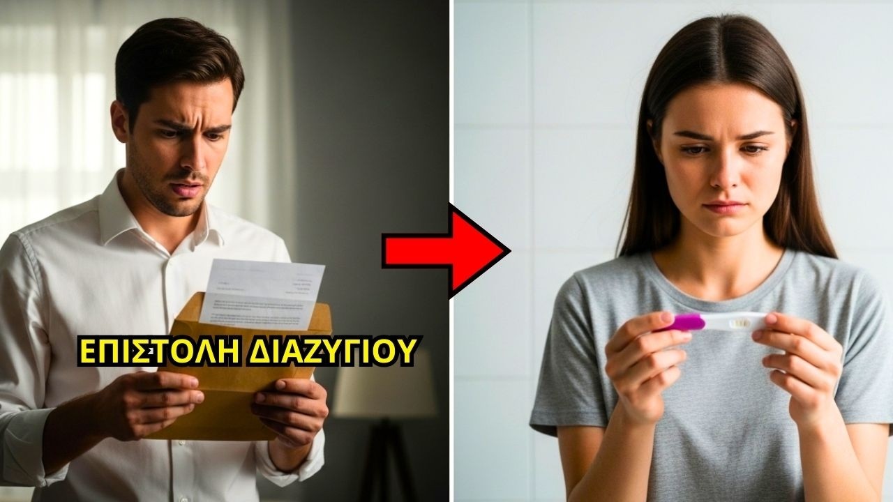 ΜΕ ΔΑΚΡΥΑ ΣΤΑ ΜΑΤΙΑ, ΥΠΕΓΡΑΨΕ ΤΟ ΔΙΑΖΥΓΙΟ, ΕΣΚΙΣΕ ΤΟ ΤΕΣΤ ΕΓΚΥΜΟΣΥΝΗΣ ΚΑΙ ΕΦΥΓΕ. ΧΡΟΝΙΑ ΜΕΤΑ...