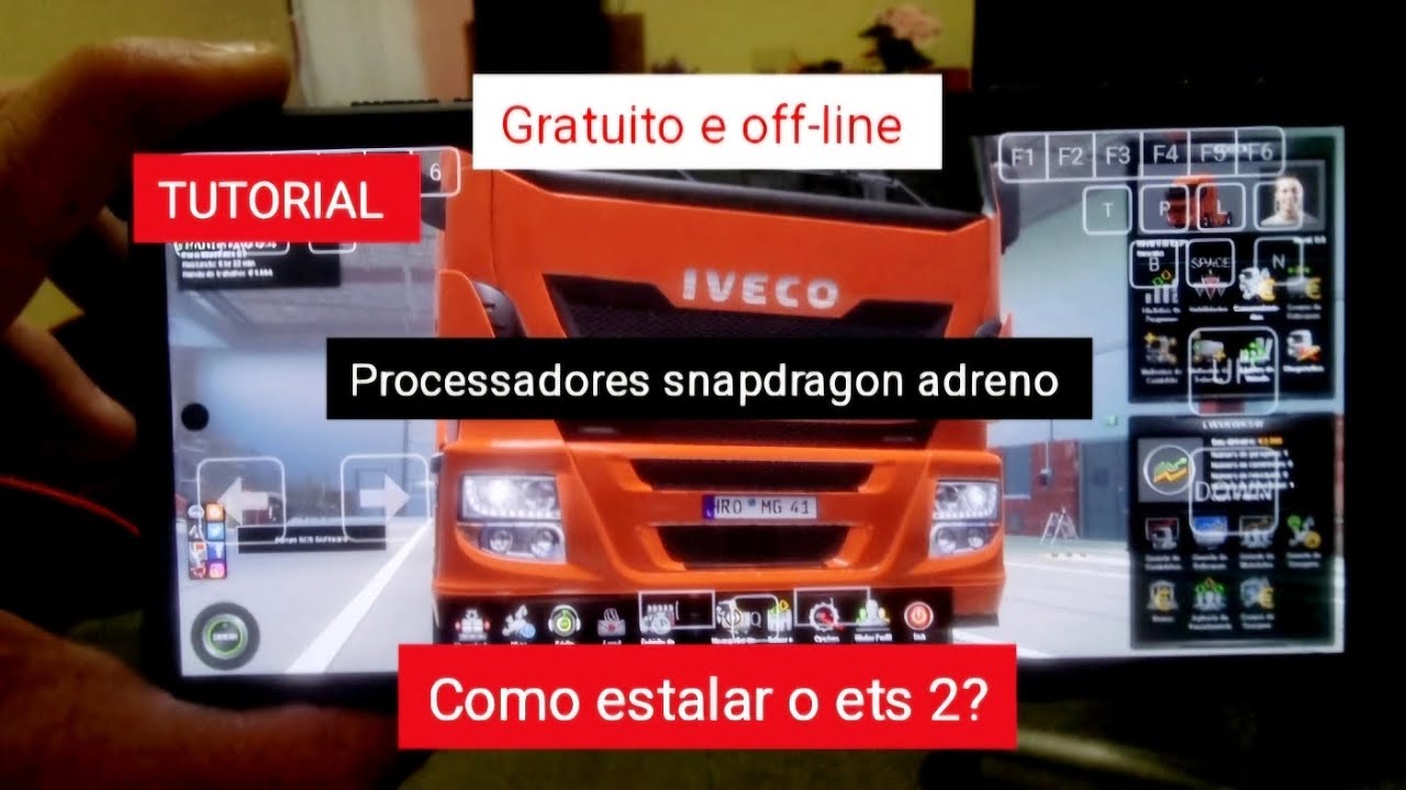 EURO TRUCK SIMULATOR 2) EM CELULARES ANDROID COM PROCESSADORES SNAPDRAGON
