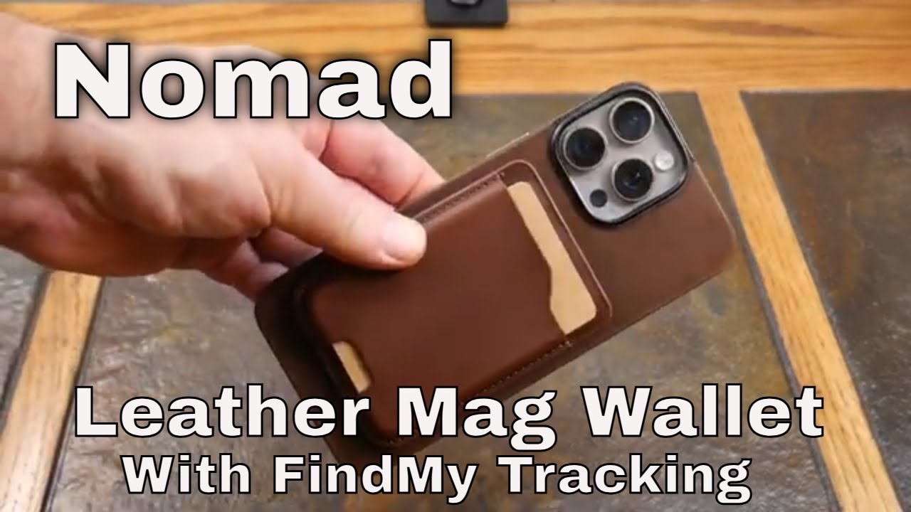 Nomad's Horween Leather Magsafe FindMy Trackable Wallet