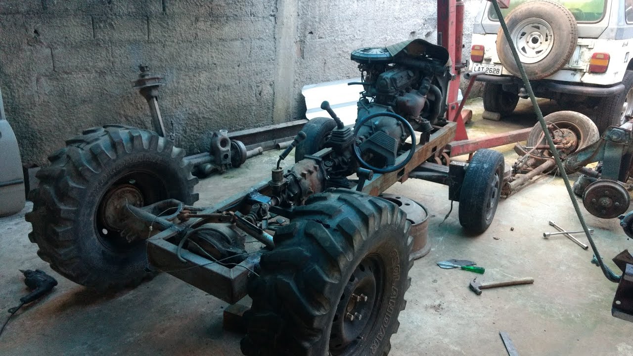 Trator caseiro com motor de Chevette (parte 02)