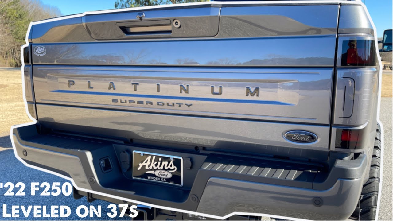 2022 Ford F-250 Platinum COVERT Edition Leveled on 37s Custom Carbonized Super Duty Truck