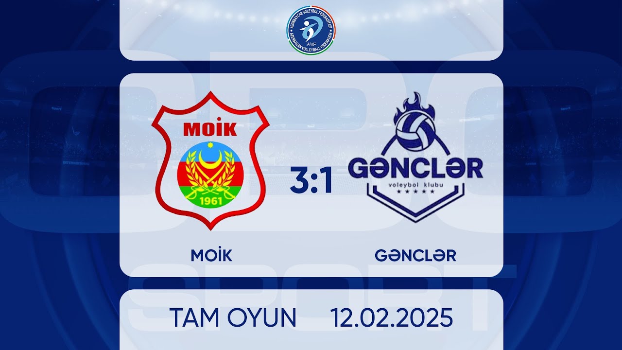 MOİK 3:1 Gənclər | Azərbaycan Çempionatı, Yüksək liqa, kişilər | TAM OYUN