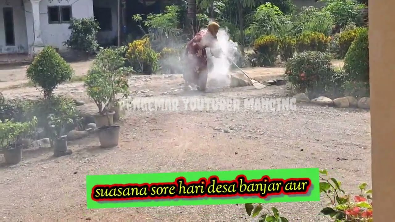 Sore hari bakar-bakar sampah dulu gaees