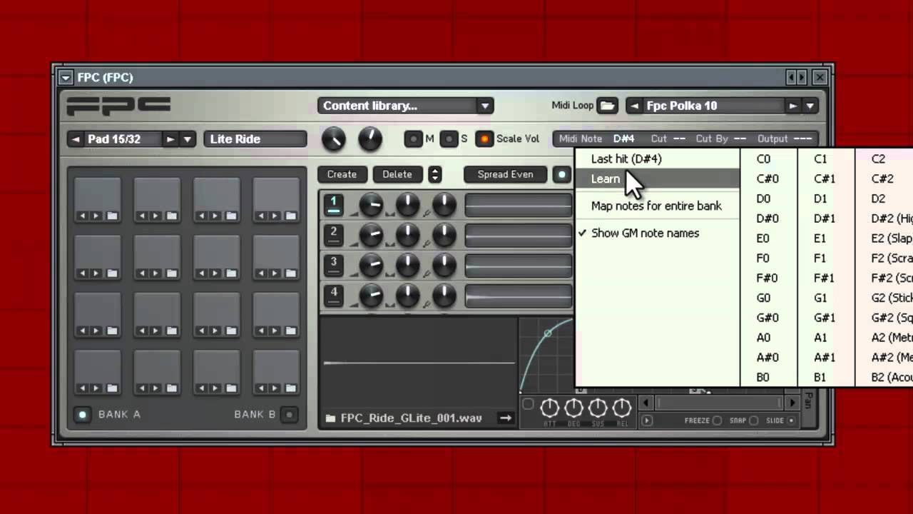 FL Studio - Saving Your MIDI Drum pad layout