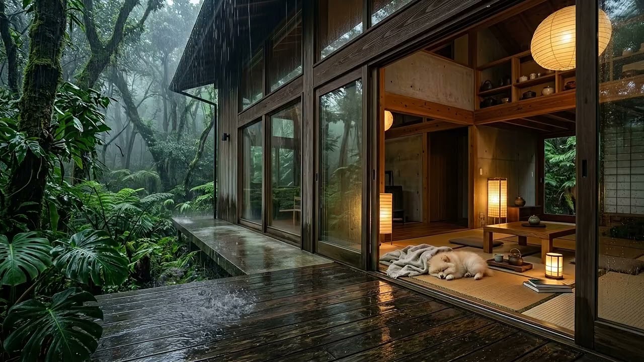 The Sweetest Sound of Home | Ethereal Ambient Guitar & Forest Rain | SWEET HOME