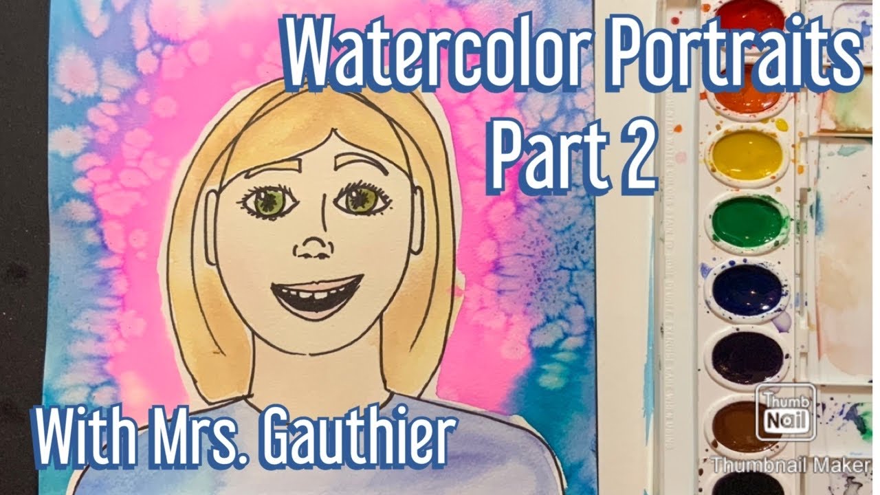 Watercolor Self-portraits Part 2